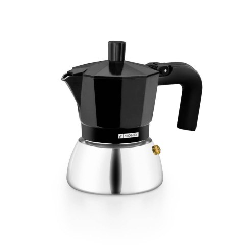 Włoska Kafeterka BRA INOX BLACK 3T Czarny