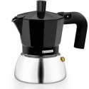 Włoska Kafeterka BRA INOX BLACK 3T Czarny