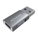Adapter USB do USB-C Aisens A108-0655 Szary