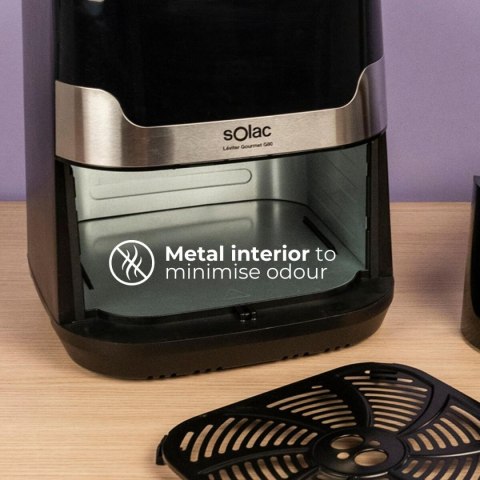 Frytkownica na gorące powietrze Solac Czarny 1700 W 8 L
