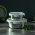 Pojemnik na Lunch Castey C-B650 Srebrzysty Stal nierdzewna Kompaktowe 650 ml