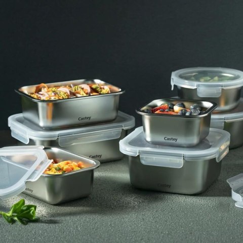 Pojemnik na Lunch Castey C-C600 Srebrzysty Stal nierdzewna 600 ml