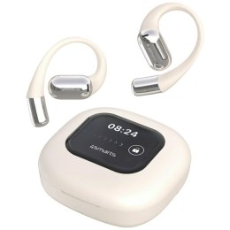 Słuchawki Bluetooth 4smarts SkyBuds OWS z ekranem i tłumaczem AI beżowy