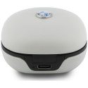 Słuchawki Bluetooth TWS BMW Leather Metal Logo ENC taupe