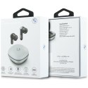 Słuchawki Bluetooth TWS BMW Leather Metal Logo ENC taupe