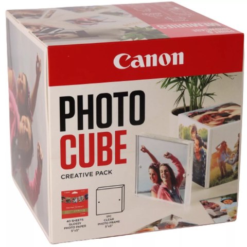 Błyszczący Papier Fotograficzny Canon 2311B075 5 x 5 cm 40 Kartki 40 Części (40 Sztuk)
