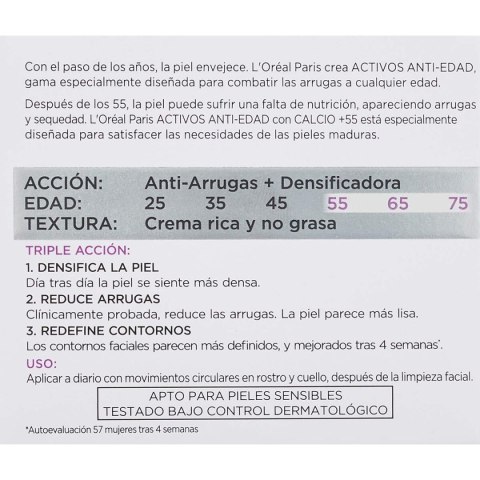 Krem Przeciwzmarszczkowy L'Oreal Make Up ANTI-ARRUGAS EXPERT 50 ml