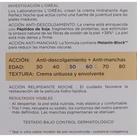 Krem na Noc L'Oreal Make Up Age Perfect 50 ml