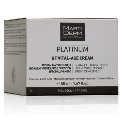 Nawilżający Krem na Dzień Martiderm Platinum Gf Vital Age Spf 15 50 ml