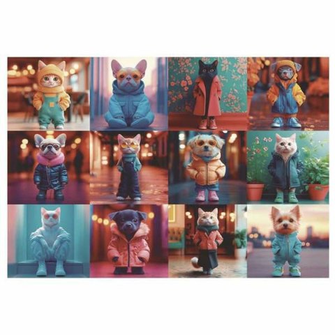 Układanka puzzle Educa 20219 Fashion Animals