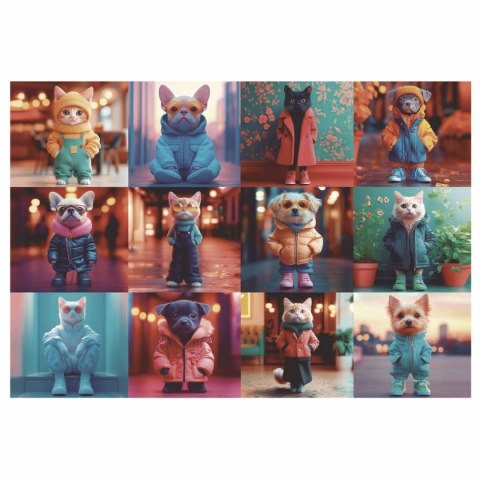 Układanka puzzle Educa 20219 Fashion Animals