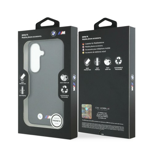 Etui BMW M Metal Logo MagSafe do Samsung Galaxy S26+ czarny