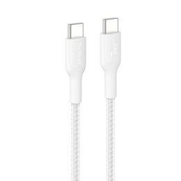 Kabel USB-C na USB-C Belkin CAB025HQ1MWH Biały 1 m Funkcja szybkiego ładowania