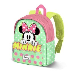 Plecak szkolny Minnie Mouse Kolor Zielony 27 x 22 x 10 cm