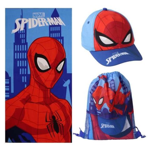 Ręcznik plażowy Spider-Man Niebieski 70 x 140 cm