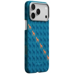 Etui PITAKA Happiness Rides Edge Case MagSafe do iPhone 17 Pro Max indigo