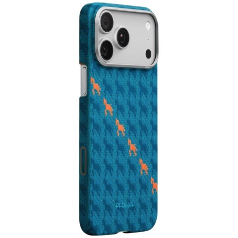 Etui PITAKA Happiness Rides Edge Case MagSafe do iPhone 17 Pro Max indigo