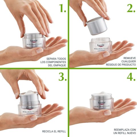 Krem do Twarzy Eucerin Hyaluron Filler Spf 15 50 ml Sucha Skóra Część Zapasowa
