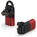 Adapter Lightning MajesticLine do ładowania zegarków Garmin czerwony