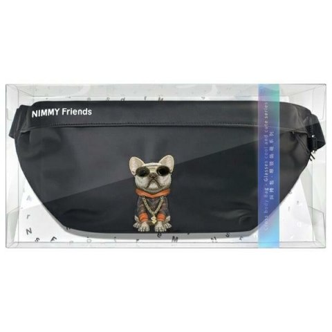 Nimmy Nerka na ramię czarny/black Crossbody Glasses Cool Dog