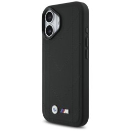 Etui BMW M Quilted Logo MagSafe do iPhone 17 czarny