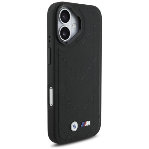 Etui BMW M Quilted Logo MagSafe do iPhone 17 czarny