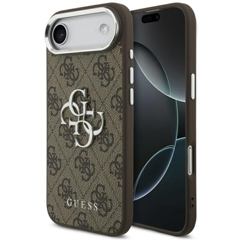 Etui Guess 4G Big 4G Classic Logo do iPhone Air brązowy srebrny