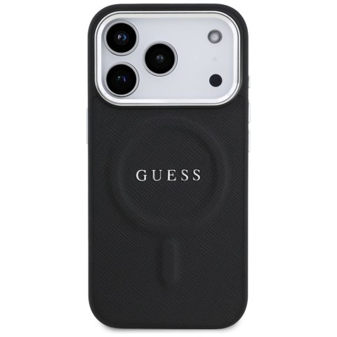 Etui Guess Classic Logo MagSafe do iPhone 17 Pro czarny