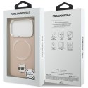 Etui Karl Lagerfeld Choupette Pin MagSafe do iPhone 17 Pro różowy