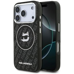 Etui Karl Lagerfeld IML Choupette Head Logo MagSafe do iPhone 17 Pro czarny