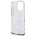 Etui Karl Lagerfeld IML Karl Script Pattern MagSafe do iPhone 16 Pro Max biały