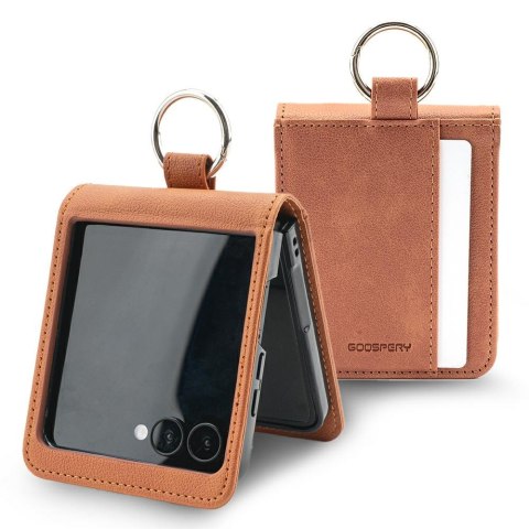 Etui Mercury Basic Diary do Samsung Galaxy Z Flip7 jasnobrązowy