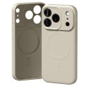 Etui Mercury Semi-Silicone MagSafe do iPhone 17 Pro kamienny