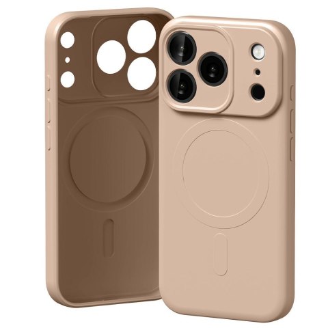 Etui Mercury Semi-Silicone MagSafe do iPhone 17 Pro różowo-piaskowy