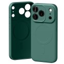 Etui Mercury Semi-Silicone MagSafe do iPhone 17 Pro zielony
