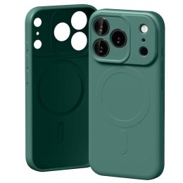 Etui Mercury Semi-Silicone MagSafe do iPhone 17 Pro zielony