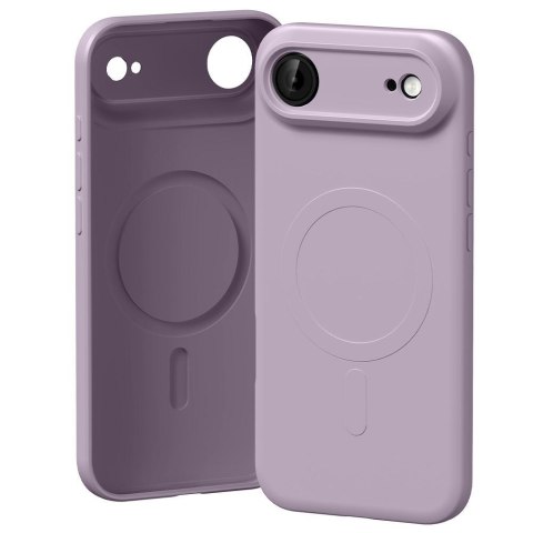 Etui Mercury Semi-Silicone MagSafe do iPhone Air lawendowa szarość