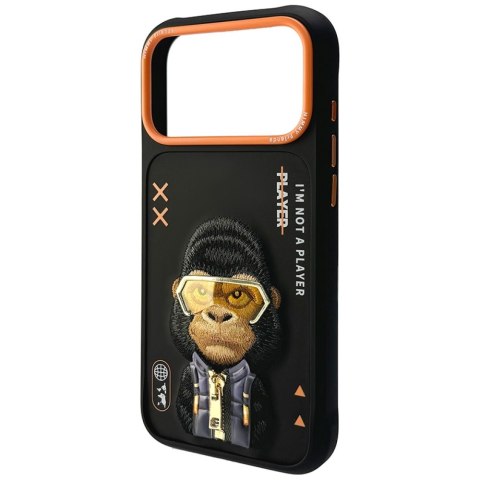 Etui Nimmy Cool&Cute 2.0 Gorilla do iPhone 17 Pro Max czarny