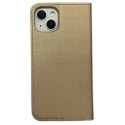 Etui Smart Magnet book iPhone 14 / 136.1" złoty/gold