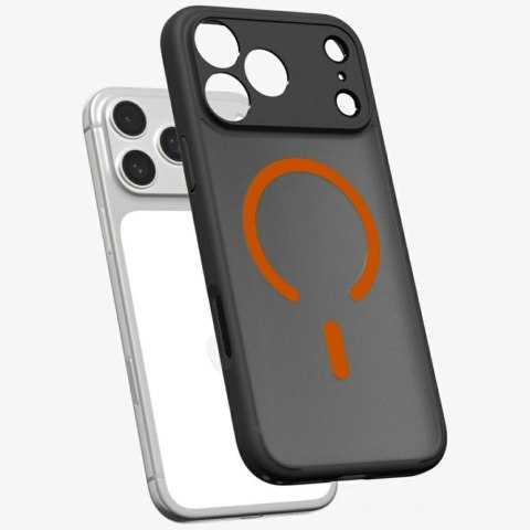 Etui Spigen Ultra Hybrid Mag MagSafe do iPhone 17 Pro Max czarno-pomarańczowy