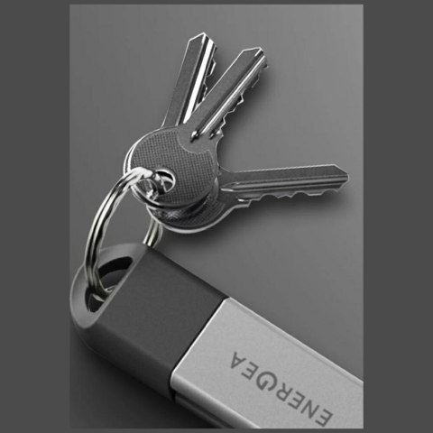Kabel Energea Sheath Key 2w1 USB-C do USB-C/USB-A 480Mbps 60W 15cm gunmetal