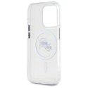 Karl Lagerfeld KLHMP15XHLSKCH iPhone 15 Pro Max 6.7" biały/white hardcase IML Metal Karl&Choupette Head MagSafe