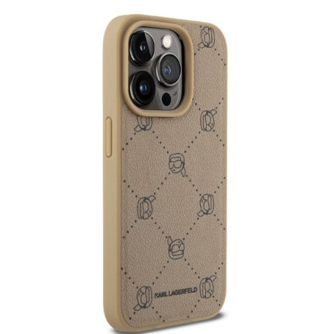 Karl Lagerfeld KLHMP15LPGKHPHE iPhone 15 Pro 6.1" beżowy/beige Magsafe Karl Head