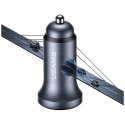 Ładowarka samochodowa USAMS CC320 Aluminium 2.4A 2xUSB-A tarnish