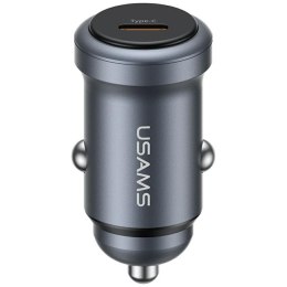 Ładowarka samochodowa USAMS CC321 Aluminium 30W PD USB-C tarnish