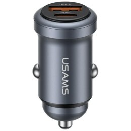 Ładowarka samochodowa USAMS CC322 30W 1xUSB-A 1xUSB-C tarnish