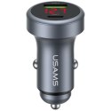 Ładowarka samochodowa USAMS CC327 Aluminium 45W USB-A USB-C tarnish
