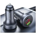 Ładowarka samochodowa USAMS CC327 Aluminium 45W USB-A USB-C tarnish