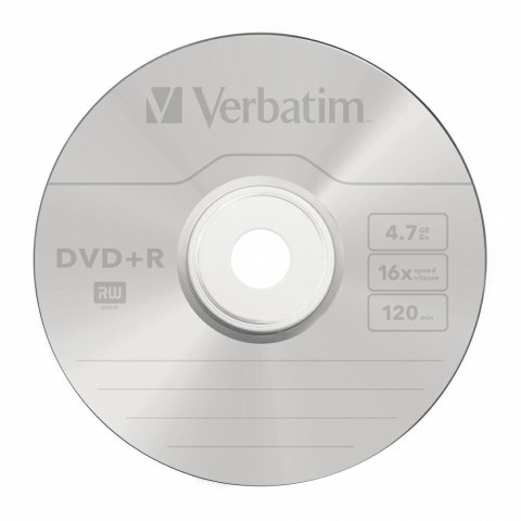 Płyta DVD+R Verbatim 4.7GB 16X 50szt srebrny 43550