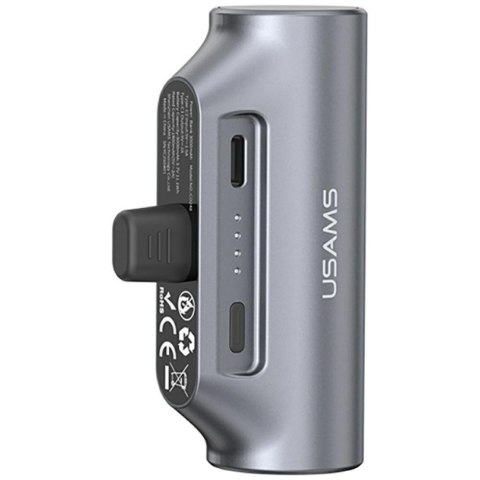 Powerbank USAMS PB79 Mini Tail Plug Portable 3000mAh USB-C szary